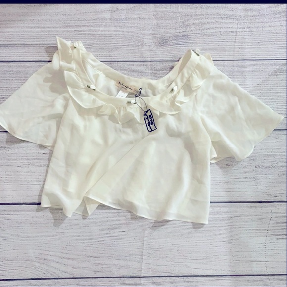 LOVE & LEMONS Skivvies IVORY Rosette Sleep Shirt - Picture 2 of 2
